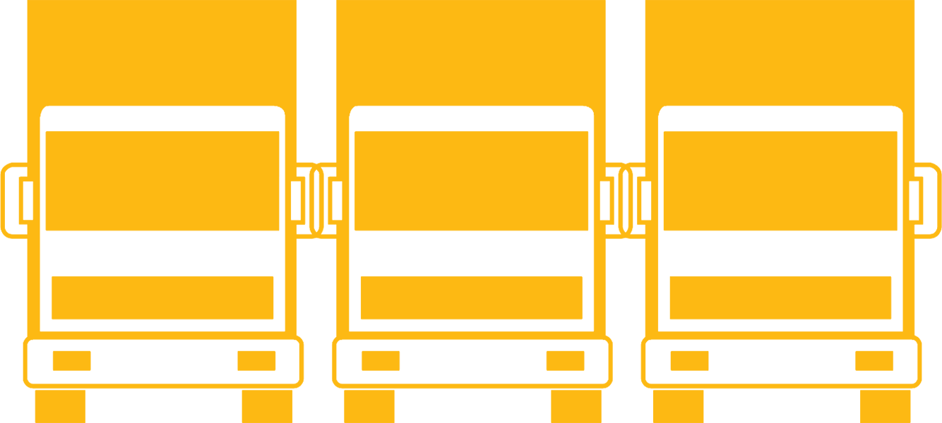fleet of trucks icon